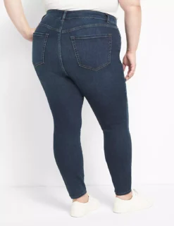 Straight Fit High-Rise Skinny Jean -Cheap Form & Fabric Fashion Store 364576 0000012008 Back