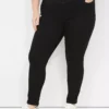 High-Rise Sateen 3-Button Jegging