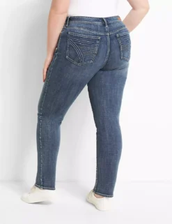 Seven7 Straight Jean With Back Pocket Embroidery