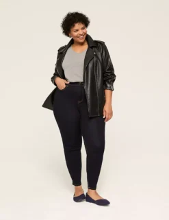 Curvy Fit High-Rise Sateen Skinny Jean -Cheap Form & Fabric Fashion Store 371280 0000012008 alt1