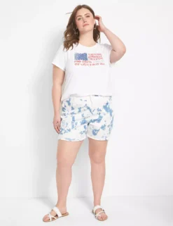 Signature Fit Boyfriend Midi Short - Tie-Dye -Cheap Form & Fabric Fashion Store 376187 0000012018 alt1