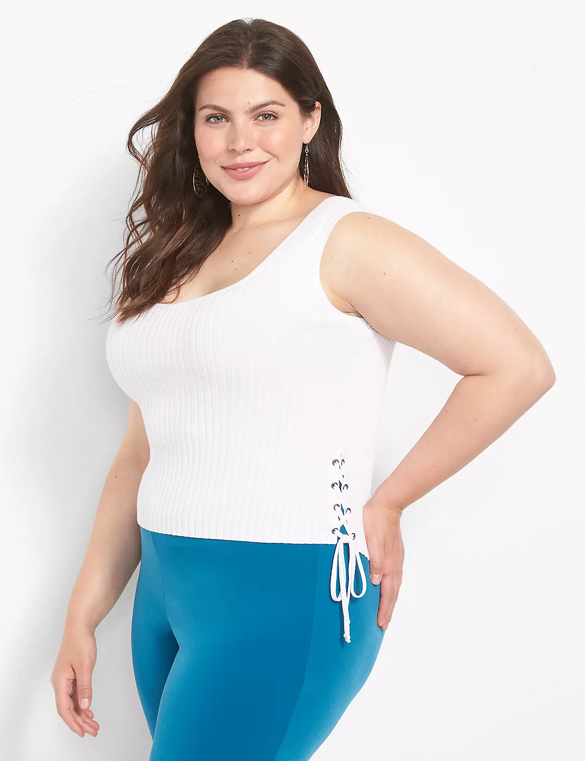 Fitted V-Neck Sweater Tank 1 Fitted V-Neck Sweater Tank