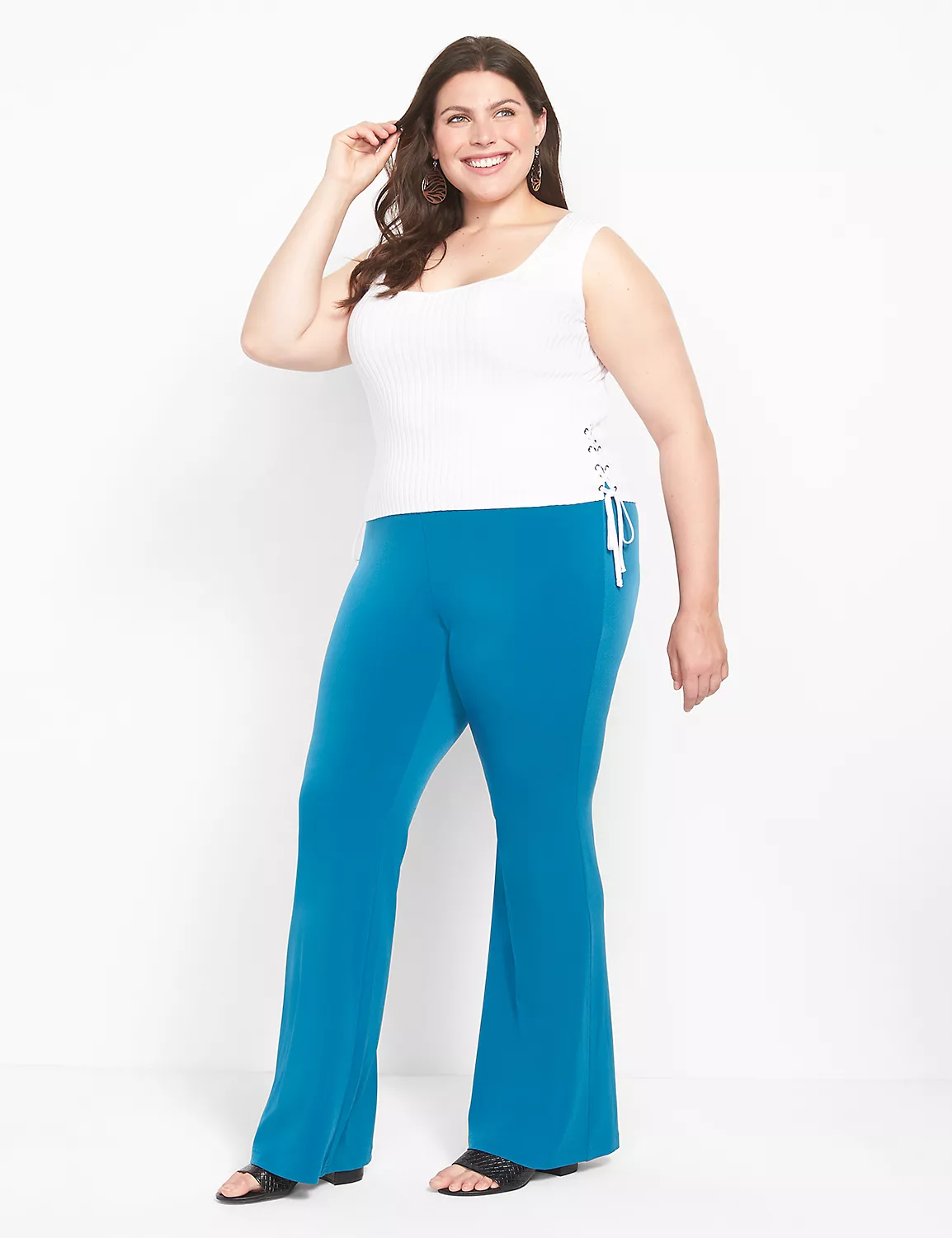 Fitted V-Neck Sweater Tank 4 Fitted V-Neck Sweater Tank - Image 4