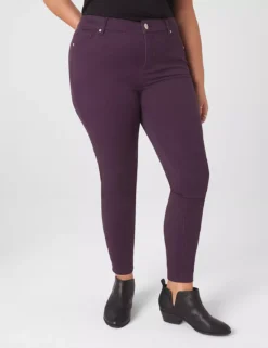 Curvy Fit 5-Pocket Sateen Skinny Pant -Cheap Form & Fabric Fashion Store 378148 0000009562 alt1