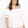 Classic Off-The-Shoulder Top With Lace