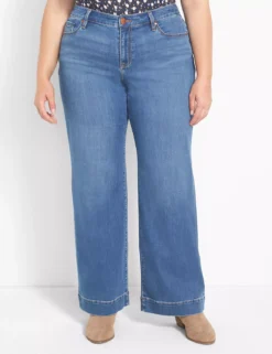 Signature Fit Wide Leg Jean - Medium Wash 5 Signature Fit Wide Leg Jean - Medium Wash -Cheap Form & Fabric Fashion Store 378546 0000012013 alt2