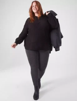 Pull-On High-Rise Ponte Legging -Cheap Form & Fabric Fashion Store 395254 0000105486 alt1