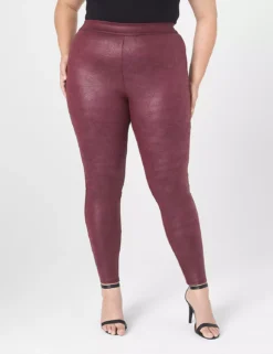 Pull-On High-Rise Ponte Legging - Coated