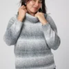 Classic Cowlneck Ombre Spacedye Sweater