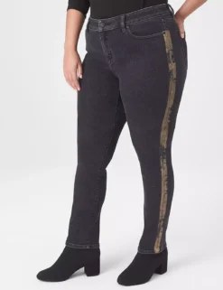 Signature Fit Straight Jean - With Gold Foil Stripe -Cheap Form & Fabric Fashion Store 397934 0000081504 alt1