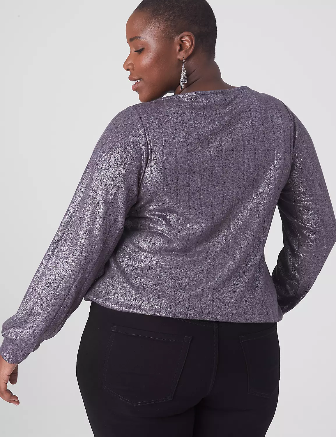 Relaxed Boatneck Bottom-Band Top 2 Relaxed Boatneck Bottom-Band Top - Image 2