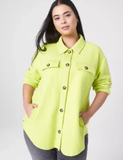 Cheap Form & Fabric Fashion Store 16 Relaxed French Terry Shacket