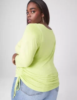 Classic Side-Ruched Tee -Cheap Form & Fabric Fashion Store 398453 0000008562 Back