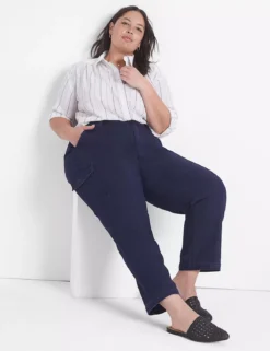 Relaxed Crop Button-Down Shirt -Cheap Form & Fabric Fashion Store 398872 0000004051 alt2