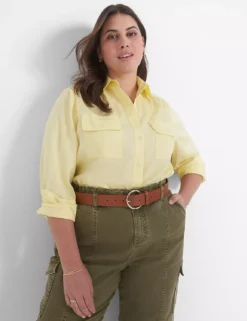 Classic Button-Down Front-Pocket Shirt -Cheap Form & Fabric Fashion Store 398880 0000009041 alt1