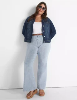 Signature Fit Flare Jean - Railroad Stripe