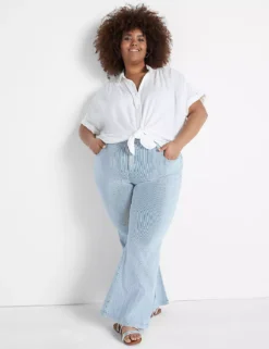 Signature Fit Flare Jean - Railroad Stripe -Cheap Form & Fabric Fashion Store 398882 0000012018 alt2