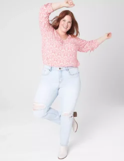 Signature Fit Slim Straight Ankle Jean - Slight Destruction -Cheap Form & Fabric Fashion Store 398890 0000012018 alt1