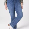 High-Rise Pull-On Relaxed Straight Jean