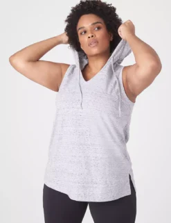 LIVI V-Neck Hooded Tank