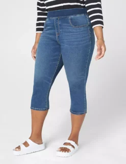 Pull-On High-Rise Pedal Jegging