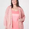 Open-Front Marl Cardigan