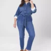 Denim Straight Leg Jumpsuit