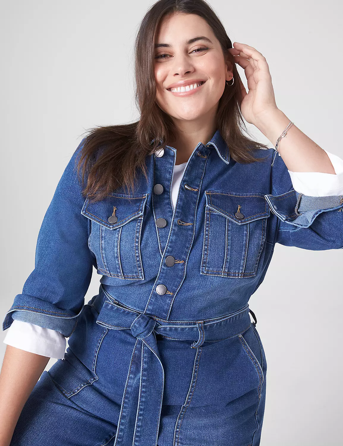 Denim Straight Leg Jumpsuit 3 Denim Straight Leg Jumpsuit - Image 3