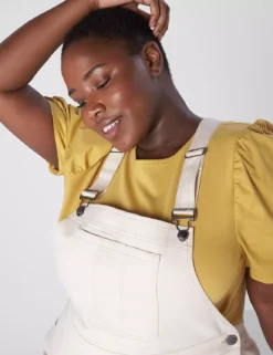 Relaxed Short Denim Overalls -Cheap Form & Fabric Fashion Store 399231 0000007785 alt1