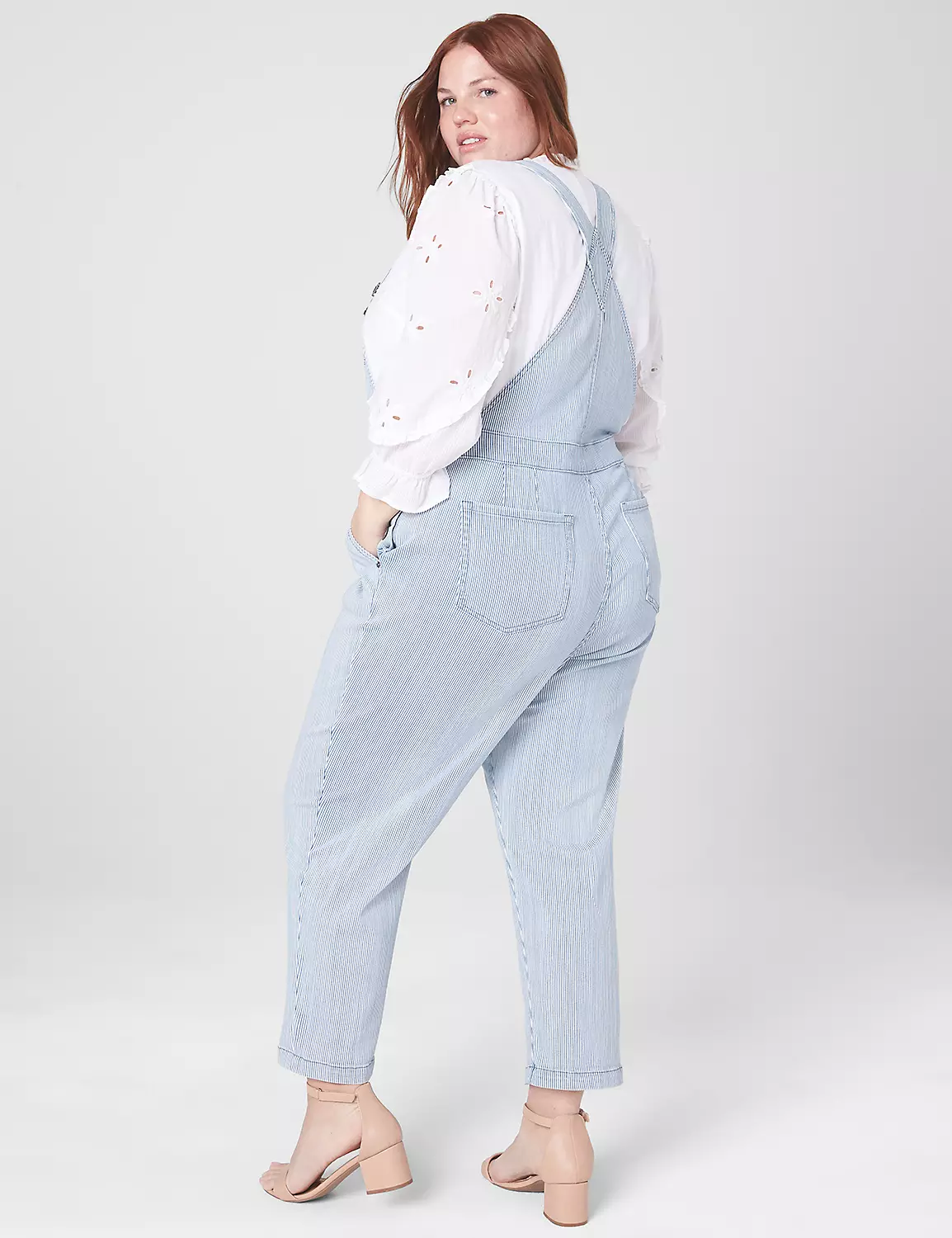 Denim Straight Leg Overalls - Rail Stripe 2 Denim Straight Leg Overalls - Rail Stripe - Image 2