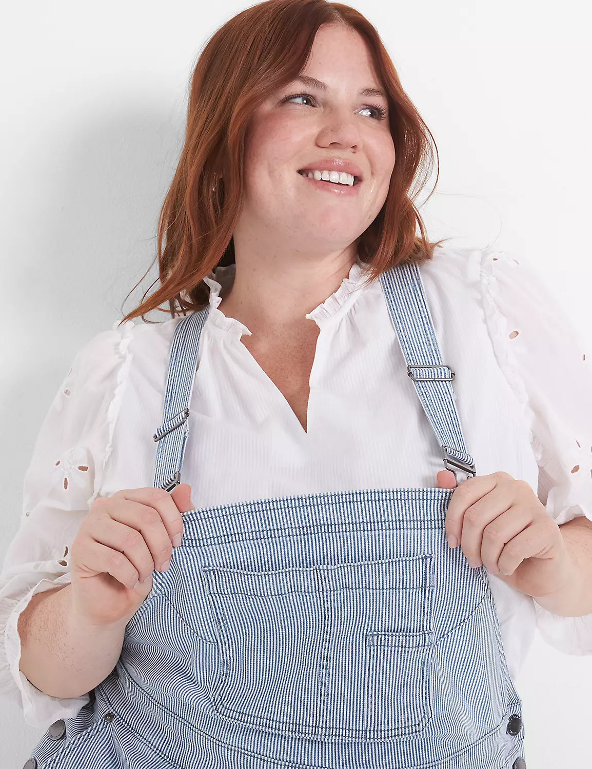 Denim Straight Leg Overalls - Rail Stripe 3 Denim Straight Leg Overalls - Rail Stripe - Image 3