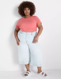 Signature Fit Wide Leg Crop Jean -Cheap Form & Fabric Fashion Store 399237 0000012018 alt1