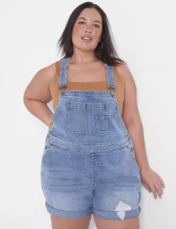Boyfriend Short Denim Overalls
