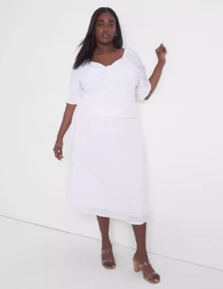 Pull-On Lace Knit Maxi Skirt -Cheap Form & Fabric Fashion Store 399260 0000085831 alt2