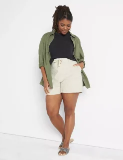 Linen Short With Roll Hem 5 Linen Short With Roll Hem -Cheap Form & Fabric Fashion Store 399275 0000107251 alt1