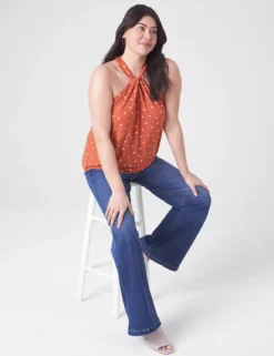 Twisted Halter-Neck Top -Cheap Form & Fabric Fashion Store 399295 0000107907 alt1