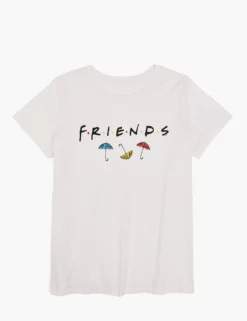 Modern Crew-Neck Friends Graphic Tee