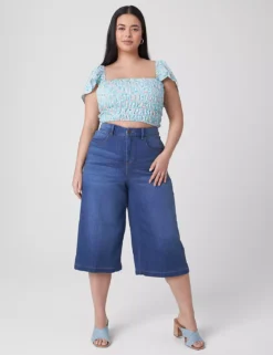 Signature Fit Fluid Culotte Jean -Cheap Form & Fabric Fashion Store 399438 0000012013 alt2