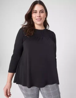 Swing Smocked Flowy Top -Cheap Form & Fabric Fashion Store 399443 0000081590 alt1