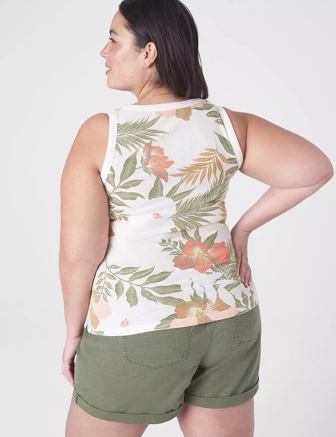 Fitted Scoop-Neck Rib Tank 2 Fitted Scoop-Neck Rib Tank - Image 2