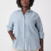 Relaxed Button-Down Linen Tunic