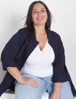 Modern Slub Side-Ruched Tee 5 Modern Slub Side-Ruched Tee -Cheap Form & Fabric Fashion Store 399562 0000007780 alt1