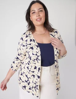 Cheap Form & Fabric Fashion Store 8 Classic Ruched-Sleeve Open-Front Overpiece