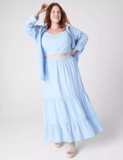 Tiered Linen Maxi Skirt 5 Tiered Linen Maxi Skirt -Cheap Form & Fabric Fashion Store 399605 0000106999 alt1