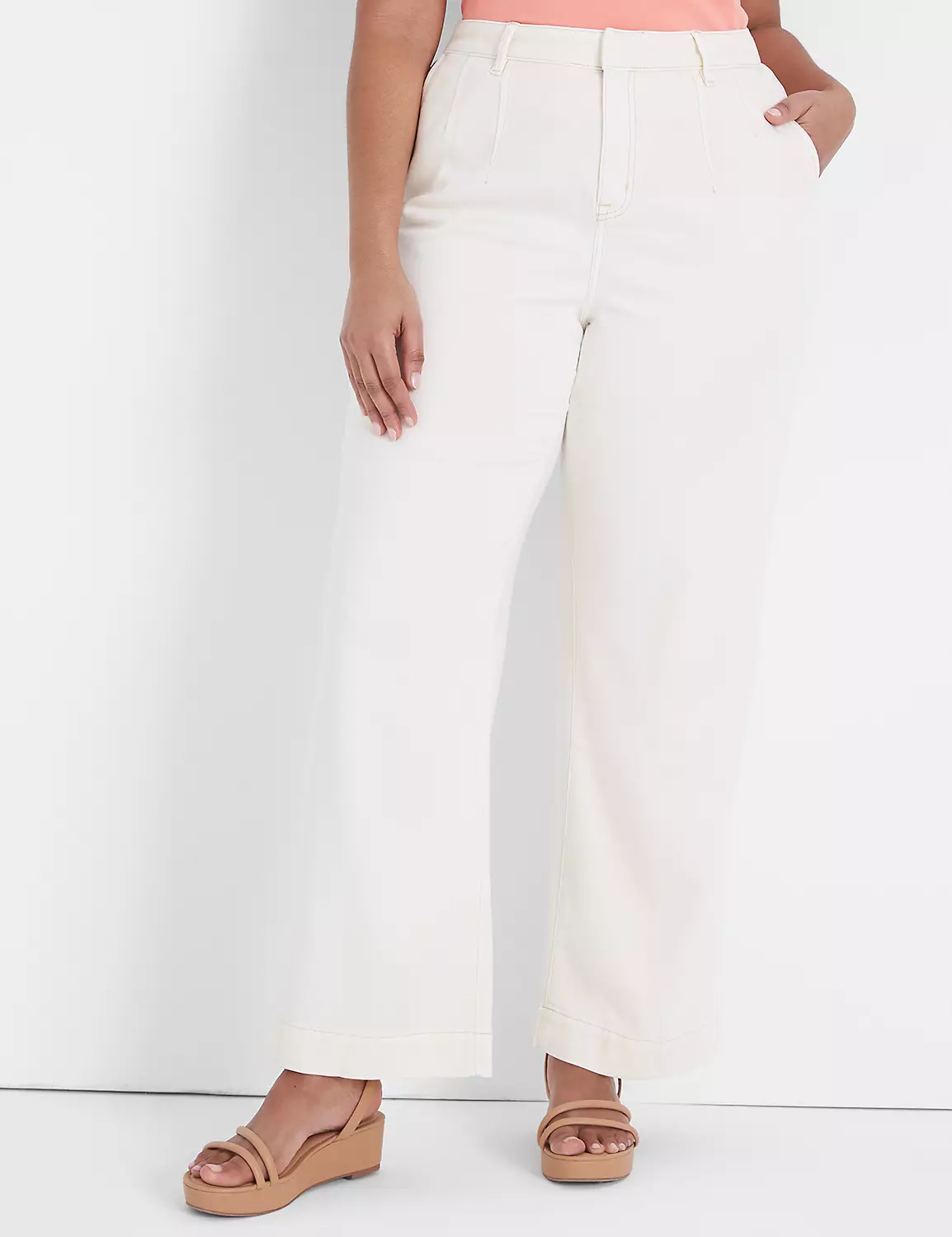 Signature Fit Fluid Wide Leg Trouser Jean 1 Signature Fit Fluid Wide Leg Trouser Jean