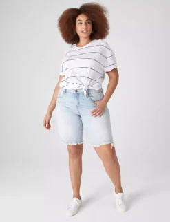 Signature Fit Boyfriend Bermuda Jean Short -Cheap Form & Fabric Fashion Store 399818 0000012018 alt1