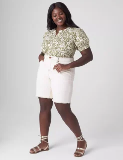 Boyfriend Bermuda Jean Short -Cheap Form & Fabric Fashion Store 399882 0000007785 alt3