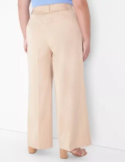 Silky Chino Tailored Wide Leg Pant -Cheap Form & Fabric Fashion Store 400020 0000028069 Back