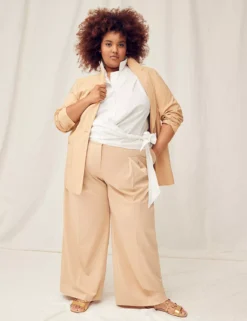 Silky Chino Tailored Wide Leg Pant -Cheap Form & Fabric Fashion Store 400020 0000028069 alt2