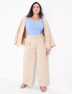 Silky Chino Tailored Wide Leg Pant -Cheap Form & Fabric Fashion Store 400020 0000028069 alt3